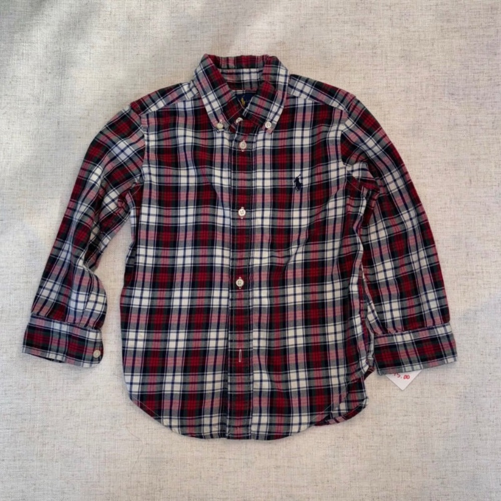 Plaid Button-Up Shirt